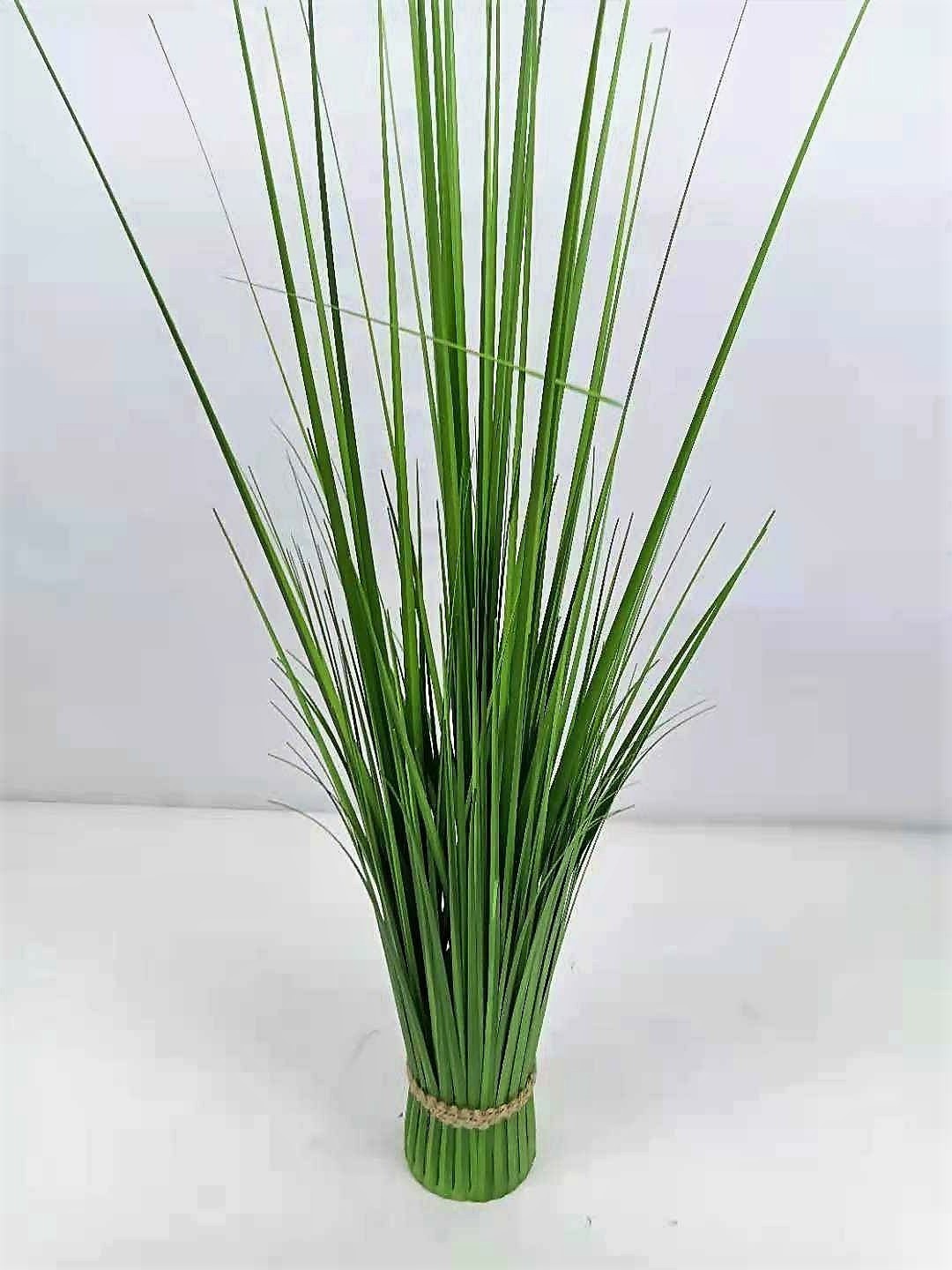 Outdoor UV Resistant Artificial Grass Faux Shrubs Greenery Plants Artificial Tall Onion Grass for Home Garden Decoration Plastic