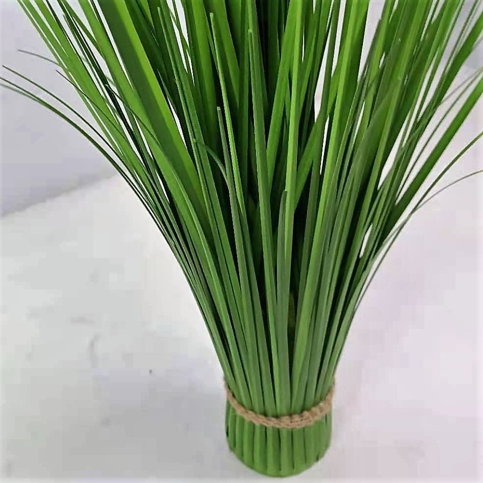 Outdoor UV Resistant Artificial Grass Faux Shrubs Greenery Plants Artificial Tall Onion Grass for Home Garden Decoration Plastic