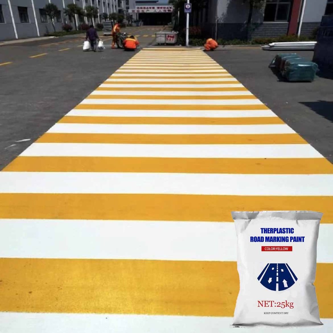 Manufacture Paint Powder Coating Thermoplastic Paint For Road Construction