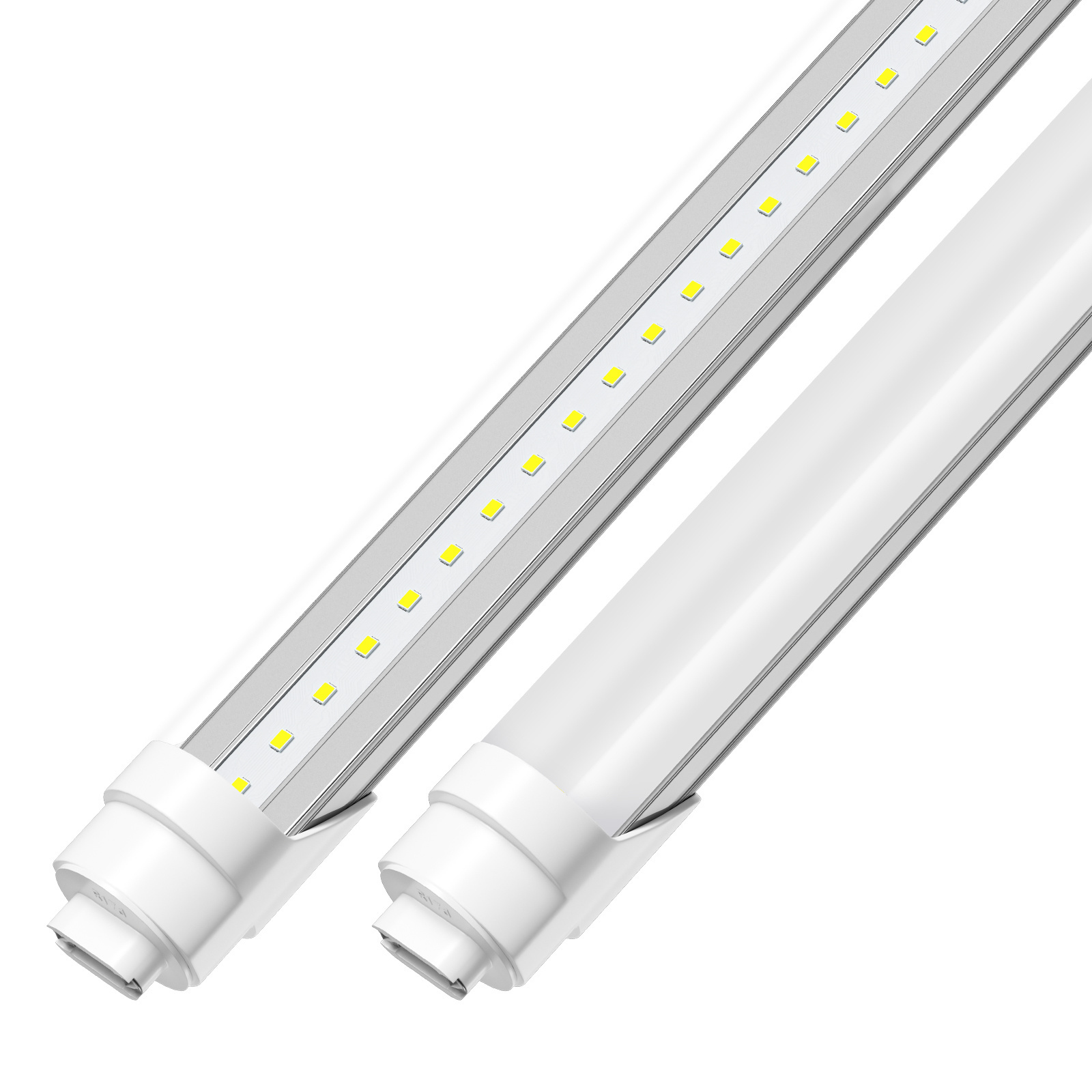 8FT LED Bulbs 5000K Daylight Ballast Bypass Equivalent R17D/HO F96T12/DW/HO  Cover T8 T10 T12 Fluorescent Replacement