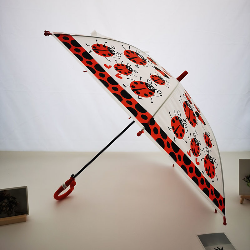 Hot Semi-automatic Student Kids Cartoon Umbrellas Rain EVA Umbrella For Children's Gift Windproof Umbrellas