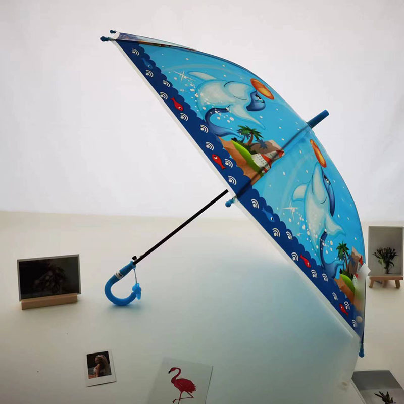 Fashion Clear EVA Umbrellas with Printing Cute Pattern Kids Parasol Transparent Cartoon Pattern Umbrella