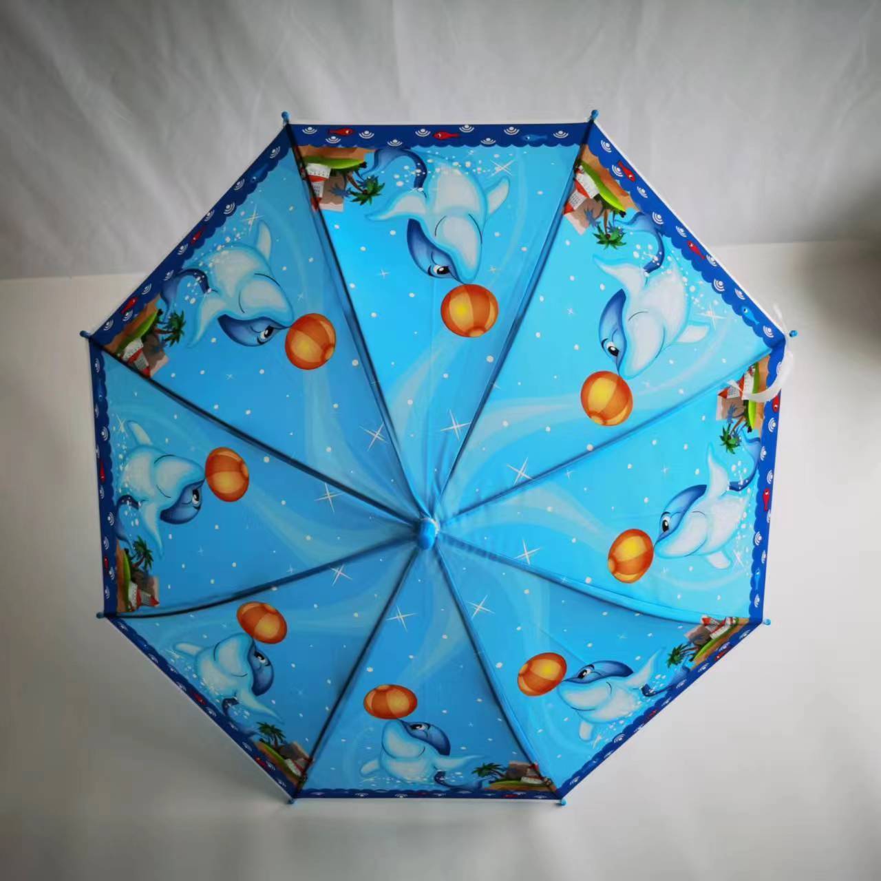 Fashion Clear EVA Umbrellas with Printing Cute Pattern Kids Parasol Transparent Cartoon Pattern Umbrella