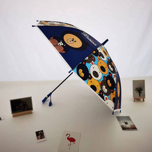 Cute Animal Children Umbrella With Automatic Handle Custom Made Design Available EVA Kids Umbrella