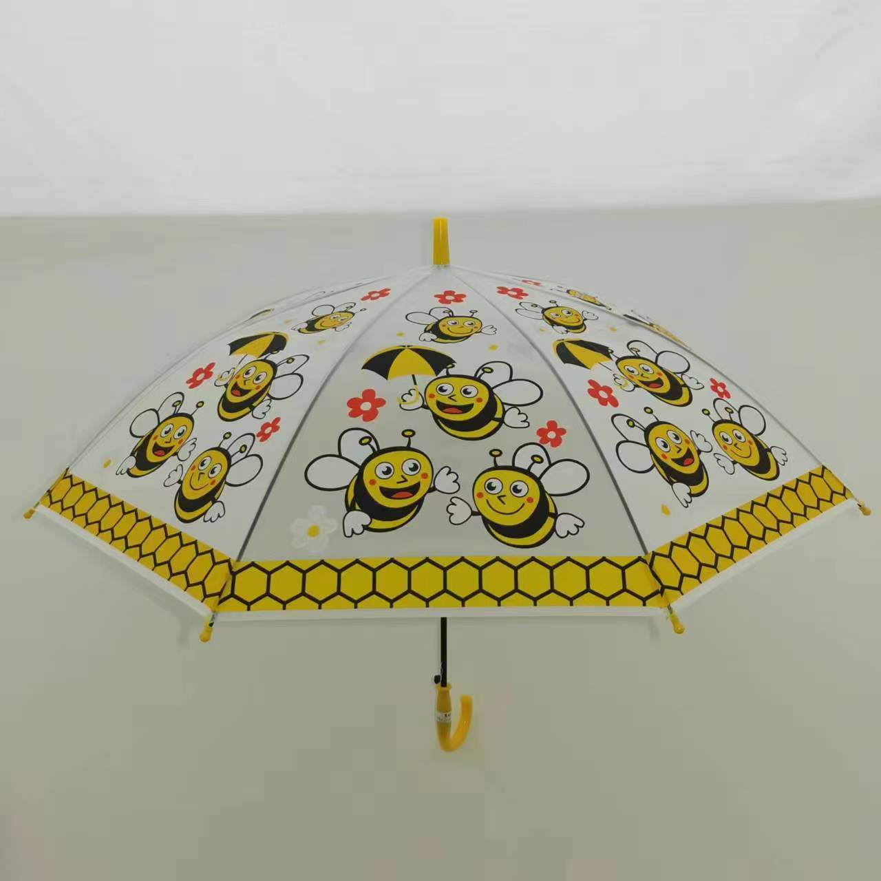 19inch 8k Cheap Children Promotion Eva Transparent Umbrella Plastic Butterfly Photos Print Umbrella For Children