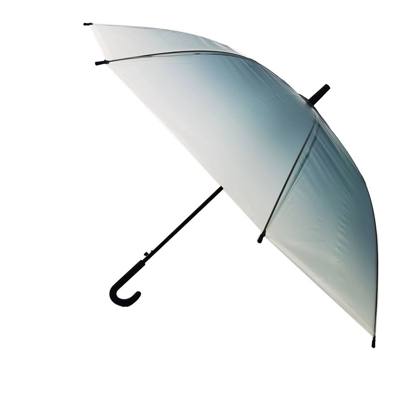 21 Inches Beautiful Gradient Umbrella EVA Semi Clear Umbrella For Both Kids And Adults Transparent Umbrella