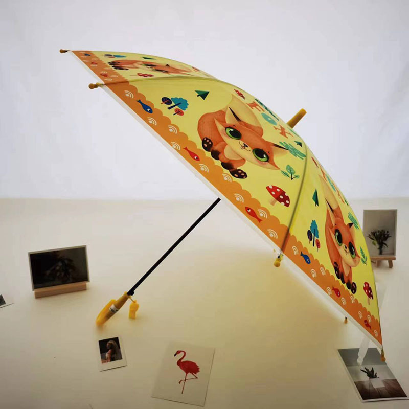 Cartoon Kids Umbrellas EVA Transparent Umbrella With Full Printing Cartoon Design Kids Umbrellas