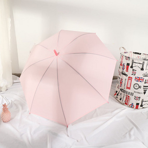 Fashion 21" J Handle EVA Material Straight Transparent Umbrella Environmental Protection Transparent Umbrella