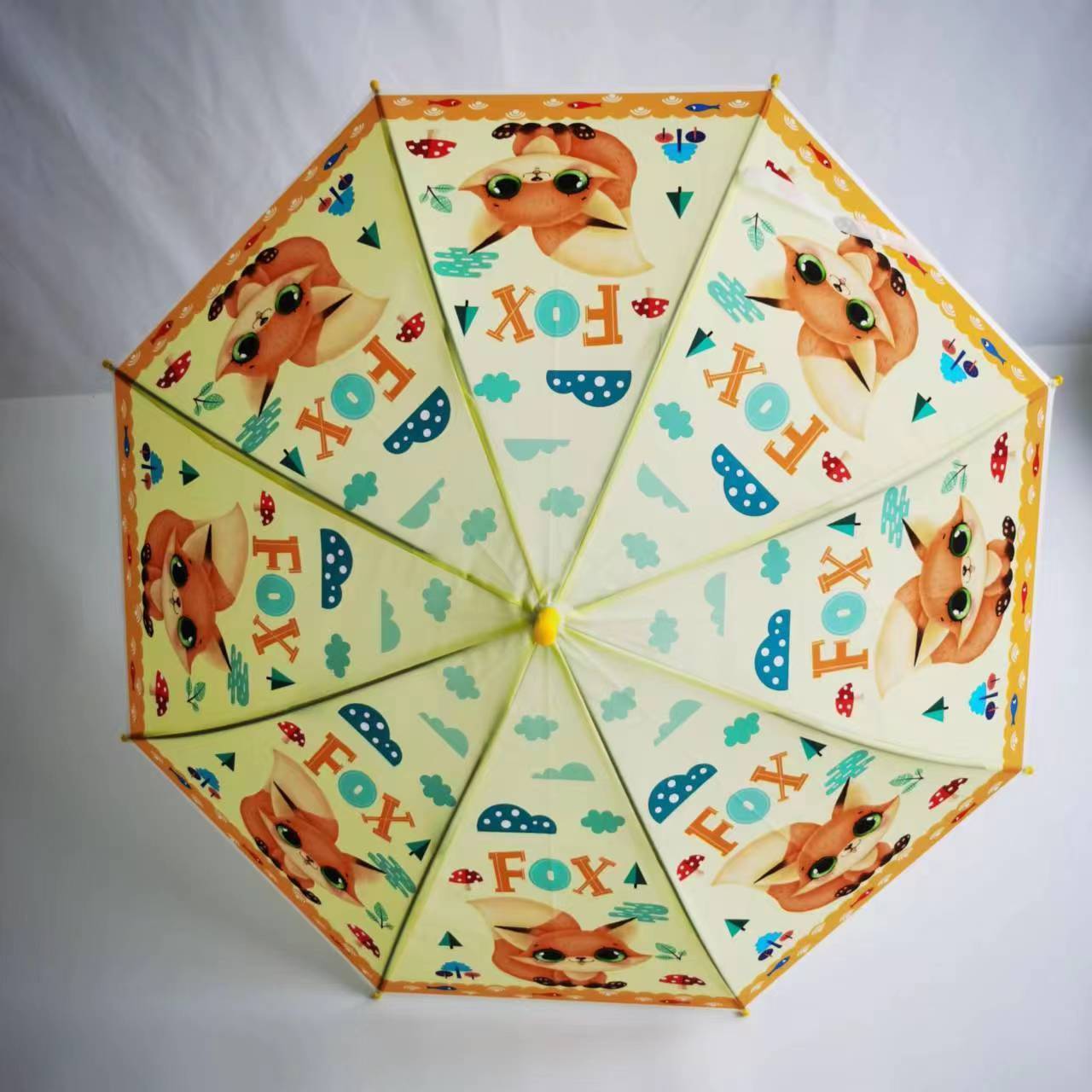 Cartoon Kids Umbrellas EVA Transparent Umbrella With Full Printing Cartoon Design Kids Umbrellas