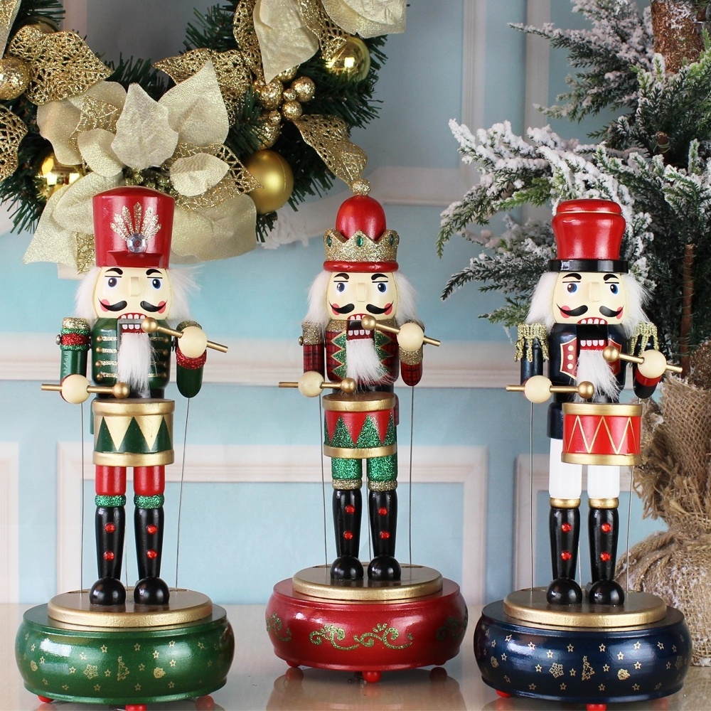 2023 New Arrival Christmas Wooden Nutcracker Soldier Christmas Ornaments Christmas Nutcracker