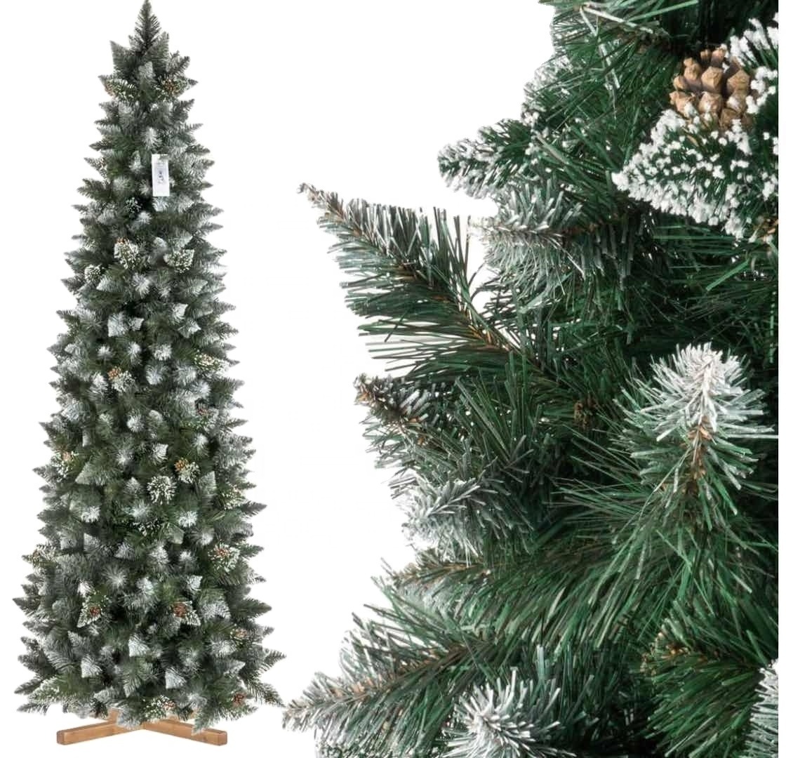 210cm  white snow christmas trees large christmas decoration supplies-old pohon natal albero di natale arbol de navidad