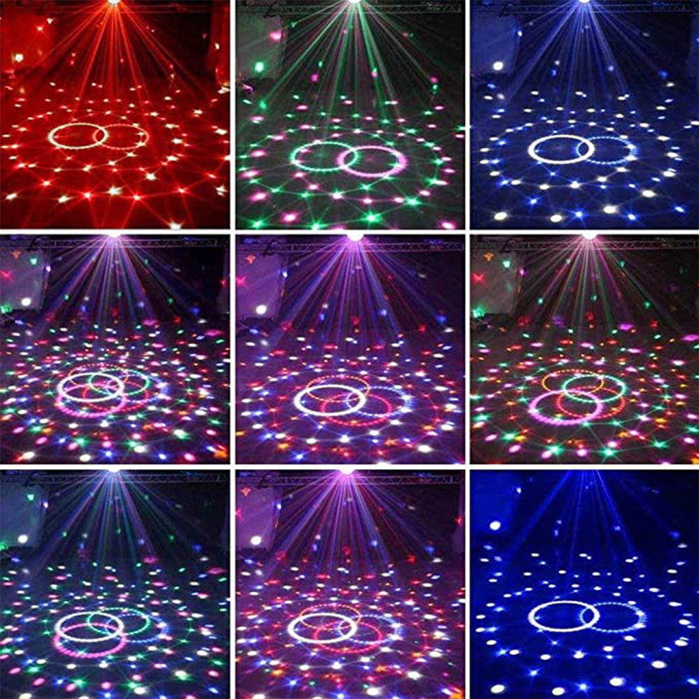 moving head laser light Disco lights disco party KTV bar Rotary stage lights 9*8cm