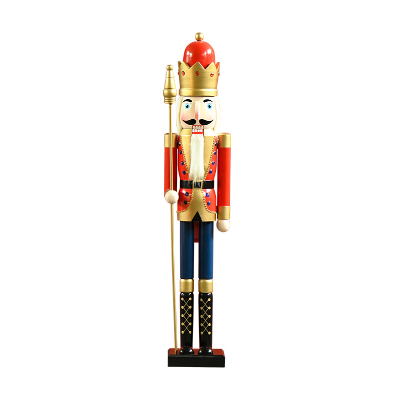 2023 wholesale christmas decoration ornament 150cm wooden 6ft life size large nutcrackers