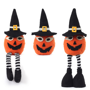 2023 Halloween supplier shuangyuan polyester dolls hot sale Christmas decoration glasses pumpkin