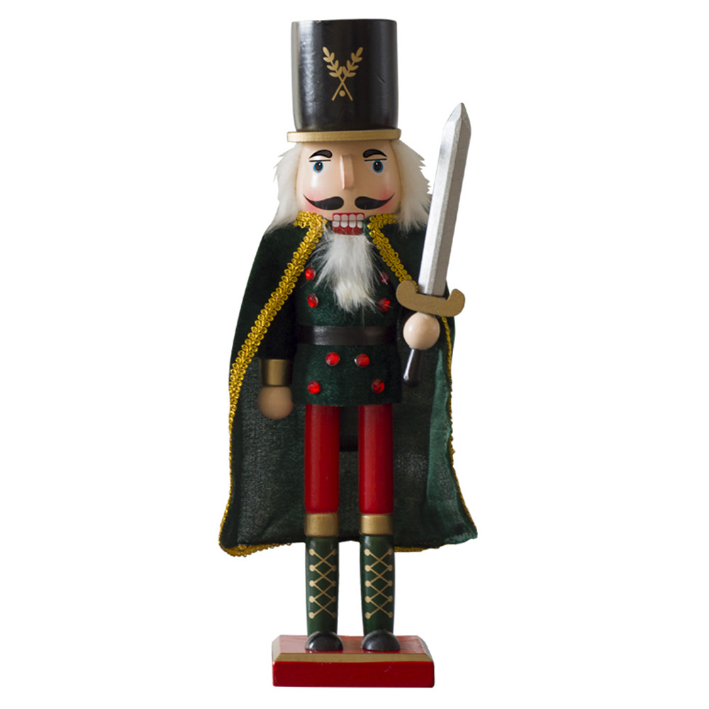 2023 New design Christmas Nutcracker Soldier ornaments Christmas Wooden nutcracker soldier