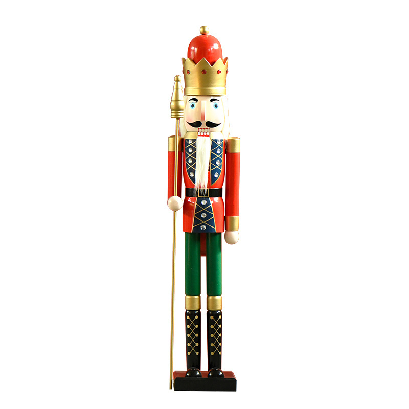 2023 wholesale christmas decoration ornament 150cm wooden 6ft life size large nutcrackers