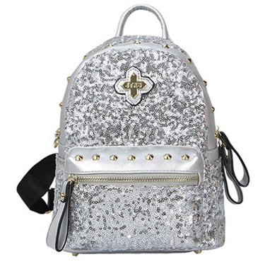 Unisex Festival Promotional Design Outdoor Magic Sequin Backpack