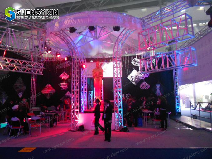 DJ Booth Truss on Sale Aluminum Lighting Top quality Aluminum Frame Square Spigot Truss with TUV Mark certification