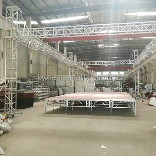 Quality music festival truss stage lighting aluminum  box truss display  used steel trusses for sale