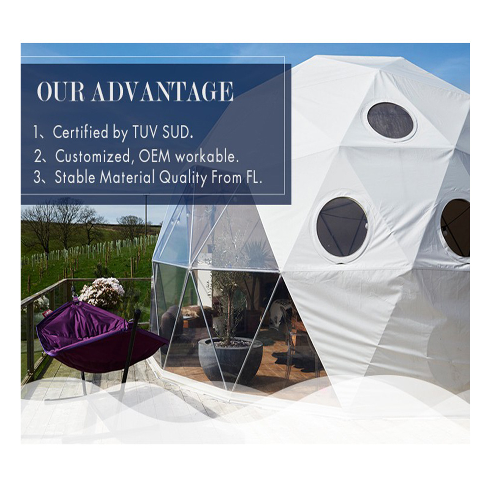 Clear Roof igloo glass domo houses Outdoor Transparent Garden Dome Tent for sale