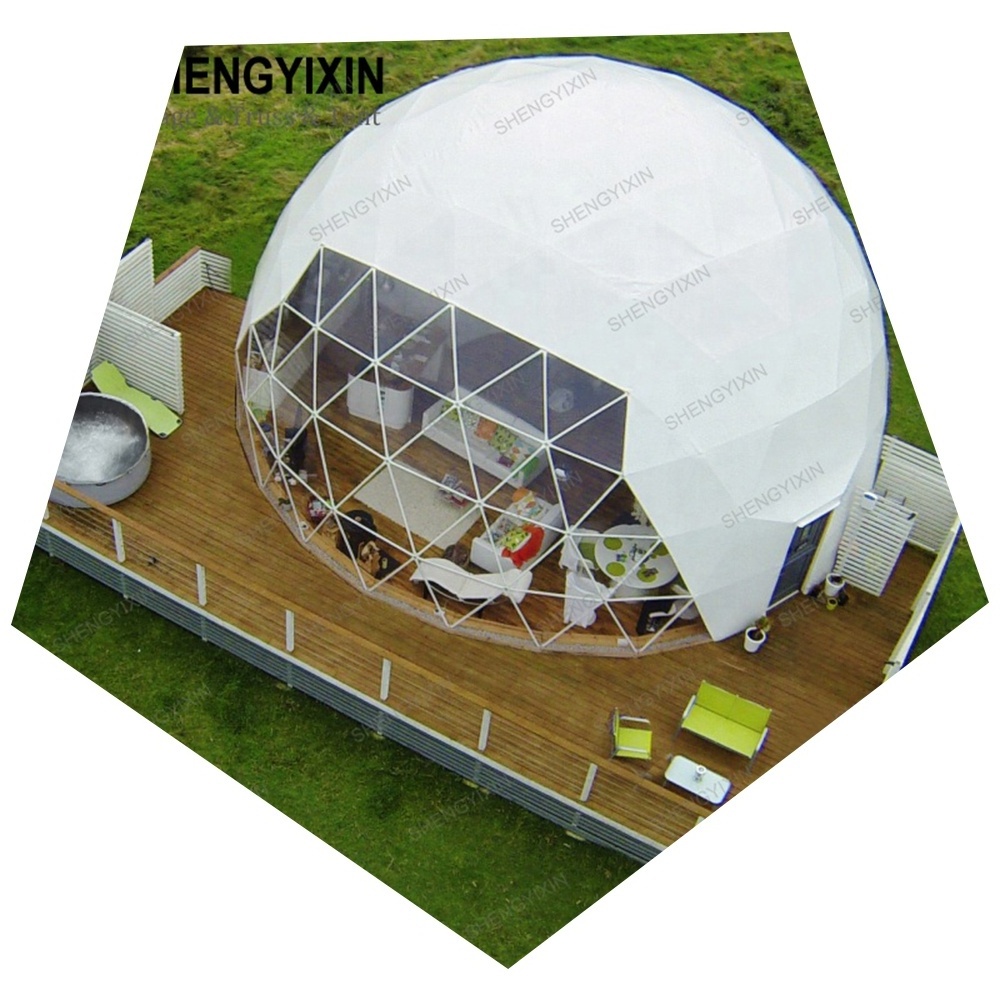 Clear Roof igloo glass domo houses Outdoor Transparent Garden Dome Tent for sale