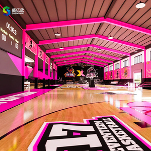 Basketball Gym Huge Polygon Pink Tents Aluminum Tents for Sports Basketball Activities