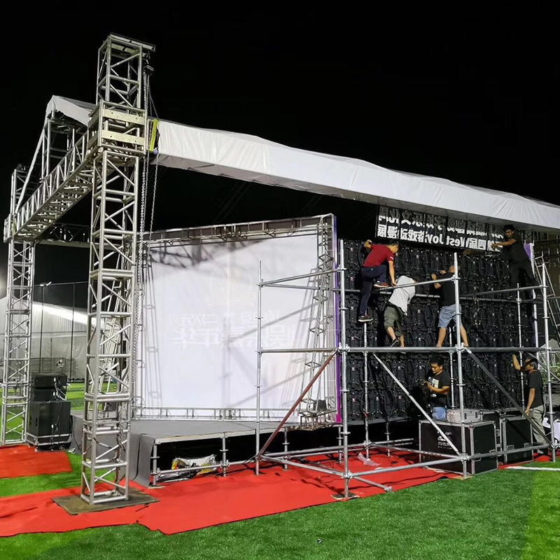 Truss stage aluminium double truss storage shelter concrete truss screed