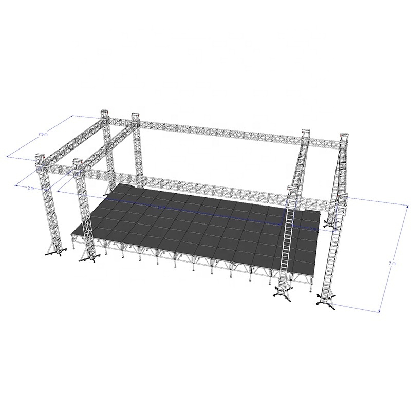 Sound System Aluminum Line Array Speaker Layer Truss Lighting Stage Lift Tower