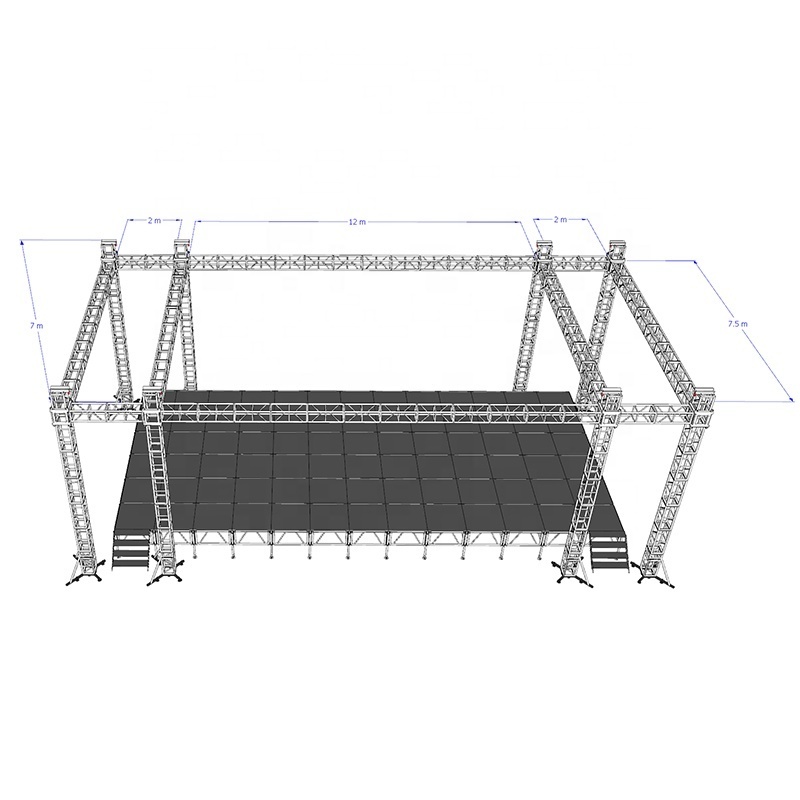 Sound System Aluminum Line Array Speaker Layer Truss Lighting Stage Lift Tower