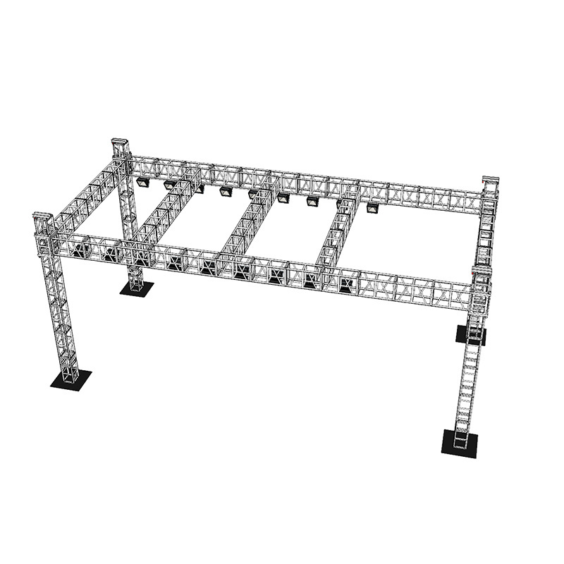 Aluminum Lighting Stage mini Truss tower With Truss rod Clamp