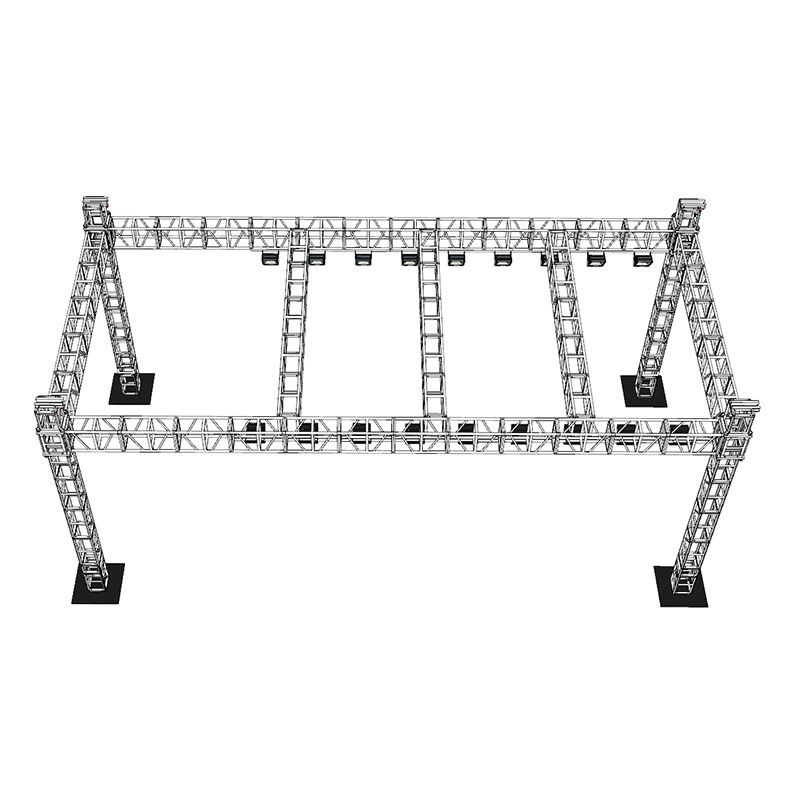 Aluminum Lighting Stage mini Truss tower With Truss rod Clamp