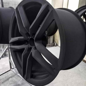 Electrostatic Spray Black Matte Pigment Powder Coating For Car Wheel Rim