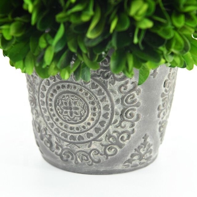 Green natural preserved boxwood balls topiary in  pot for decoration high quality preserved boxwood