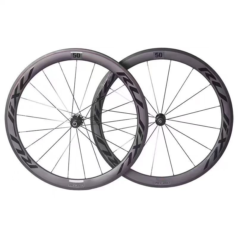 RUJIXU Carbon Wheels Rim Brake Ceramic Bearing Hub 16/21 Holes Tubular Clincher Tubeless Wheelset