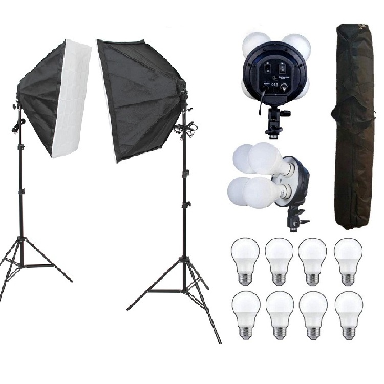 Wholesale Photo Studio Equipment 2*3M Background Stand Photography Backdrop Set Soft Box Umbrella Lighting Kit