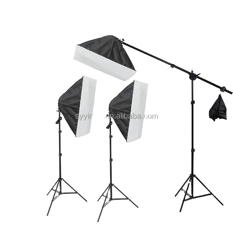 Wholesale Photo Studio Equipment 2*3M Background Stand Photography Backdrop Set Soft Box Umbrella Lighting Kit