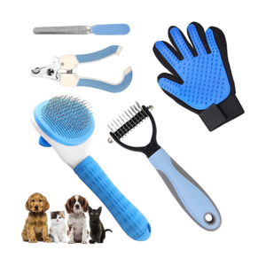 Fast Delivery 5 In 1 Pet Dog Grooming Cleaning Kit Tools Set For Dogs And Cats Dog Grooming Kit