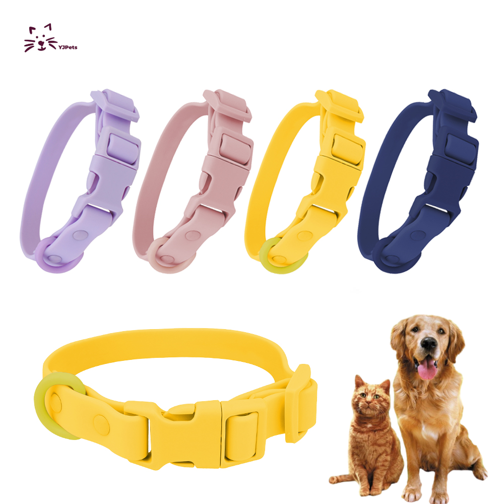 Fast Delivery Outdoor Silicone Custom Cat Collar Pet Dog Leash Pvc Waterproof Dog Collar