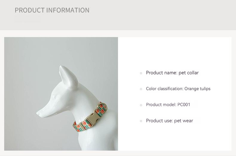 2023 Popular Luxury Dog Collar Metal Buckle Hardware Personalized Sublimation Gold Pet Dog Collar Manufacturer