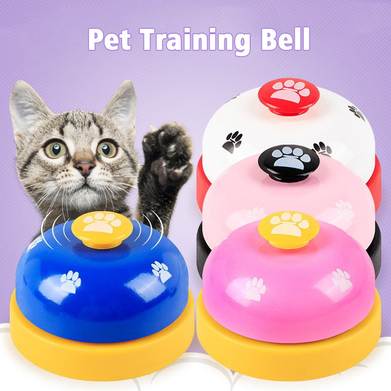 Factory Price Colourful Interactive Vocal Dog Toys Cat Training Bells Pet Behavior Training Clicker