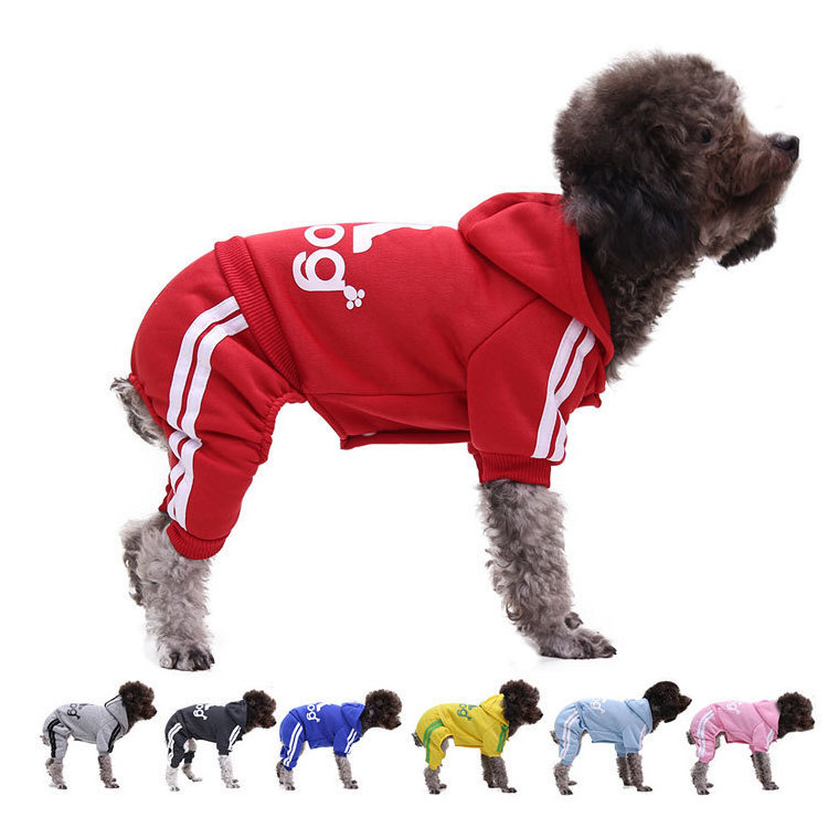 Manufacturer Wholesale Comfortable Pet Pouch Hoodie Classic Winter Puppy Hoodie Four Legs For Cat