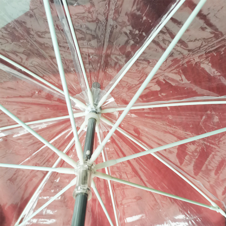 2022New design straight golf Promotion Transparent umbrella Princess umbrella  clear umbrella