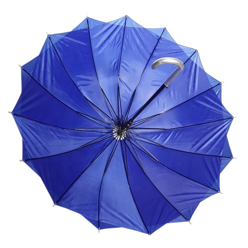 Zig Zag Double Layer Umbrella 27 Inch 8 Panel Straight Stick Umbrella Double Layer Promotional