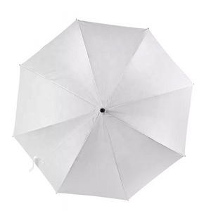 Hot Sell Top Umbrella Factory Wholesale J Wood Handle Straight White Color Umbrella With Logo Prints Custom Made