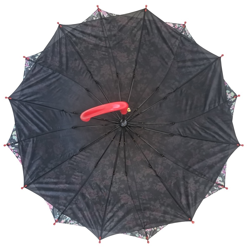 pink Auto open double layer rain umbrella cheap kids overlapping colorful full print umbrella,South American fashion