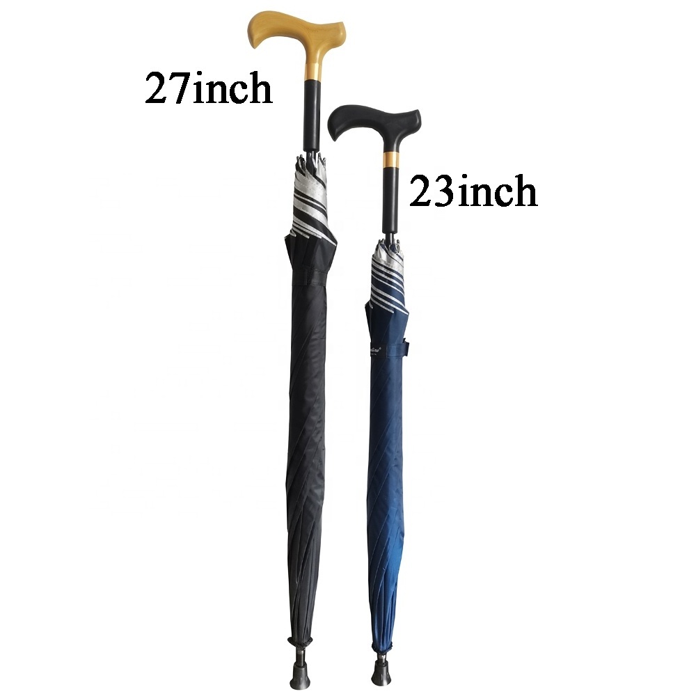 23inch Walking Cane And Stick Crutch Umbrella For Grandpa Grandma