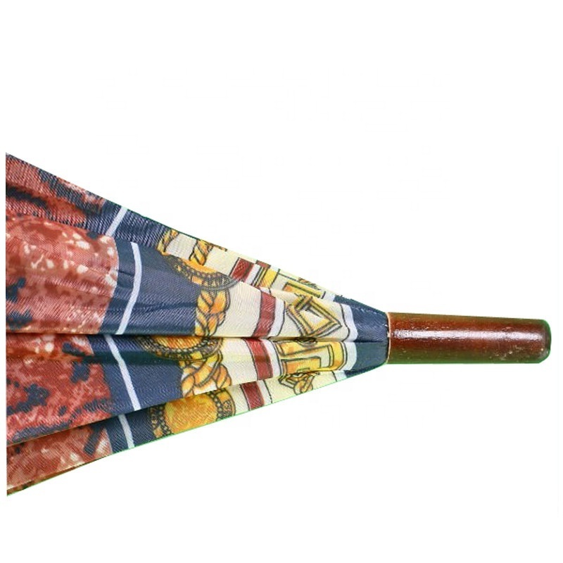 polyester fabric cross double layer auto open straight umbrella in umbrellas for south america market