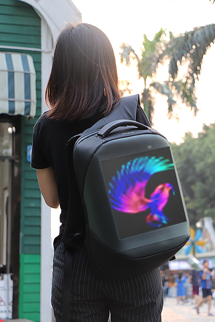 Anti-theft waterproof convenient custom led programmable backpack led backpack billboard advertising backpack