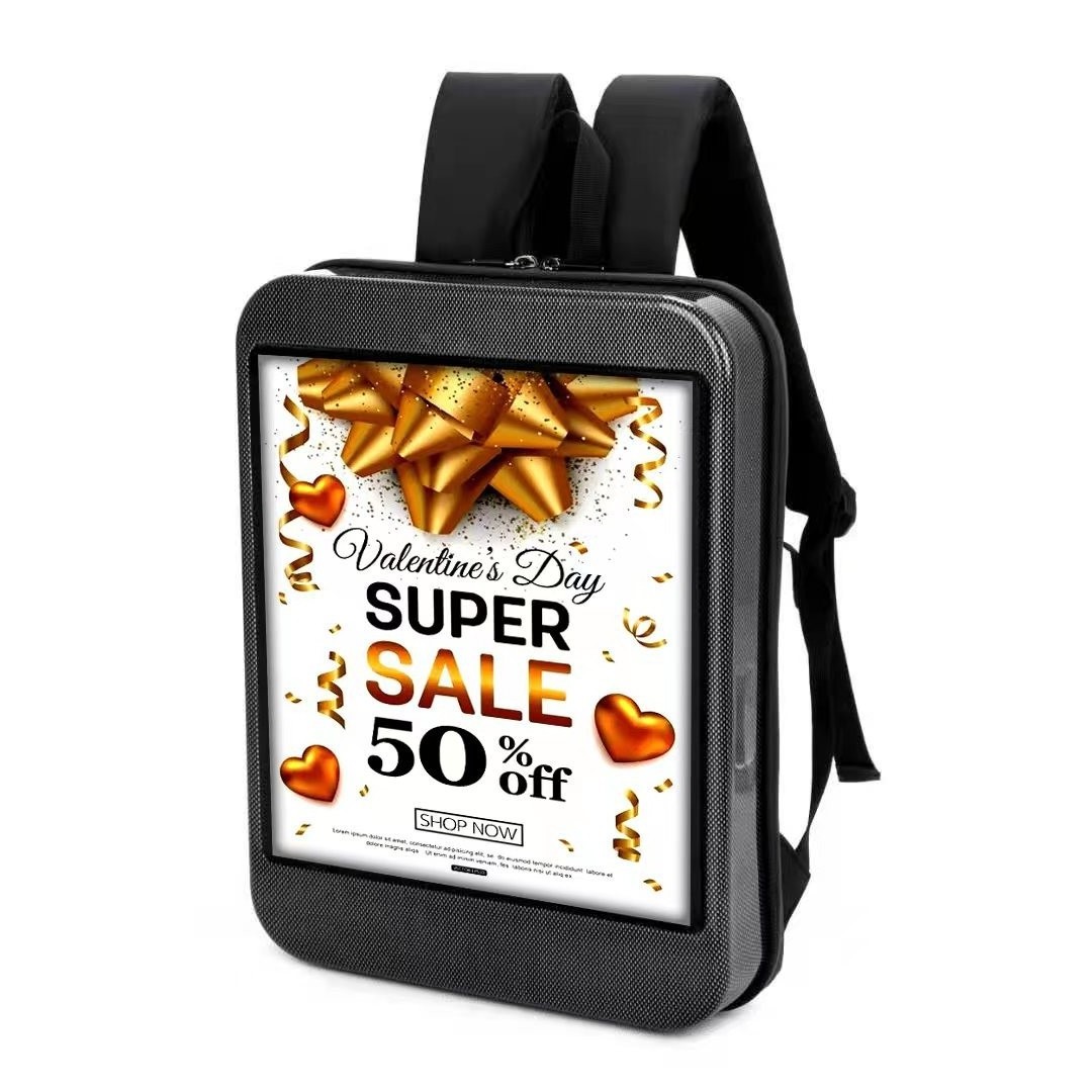 Waterproof App Control Programable Led Bag Human Billboard Advertising Light Up Led Display Backpack