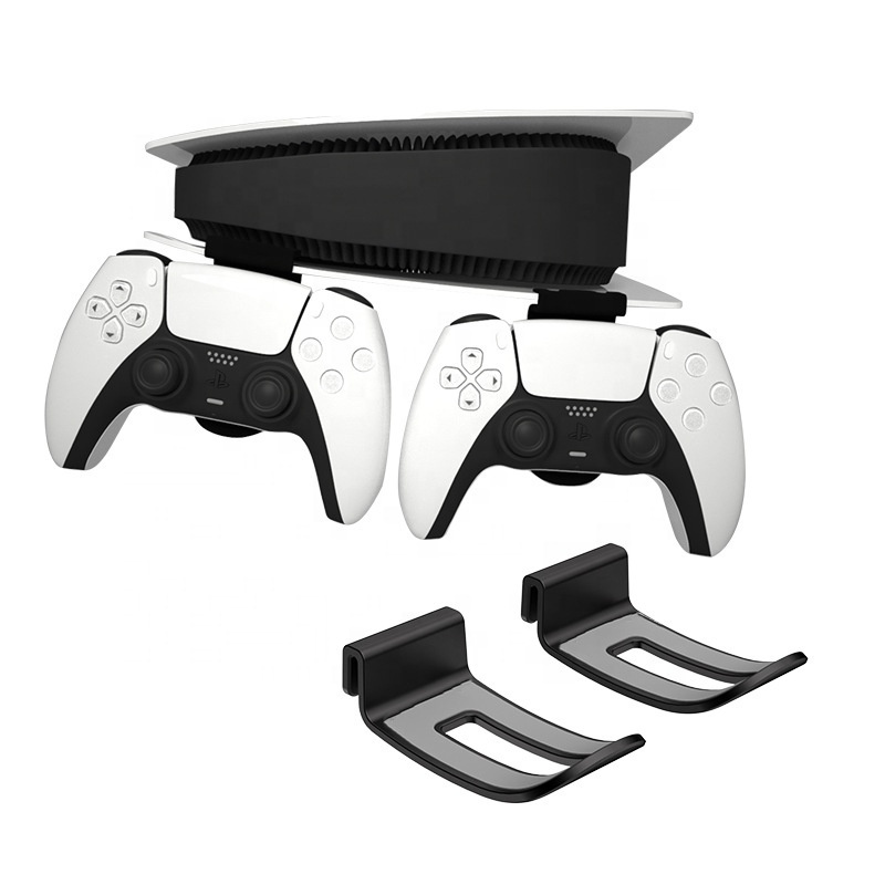 SYYTECH Wall Mount Storage Bracket Set Support for PS5 Slim Console Digital Disc VR Accessories